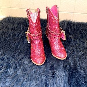 PINK RHINESTONE COWBOY BOOTS